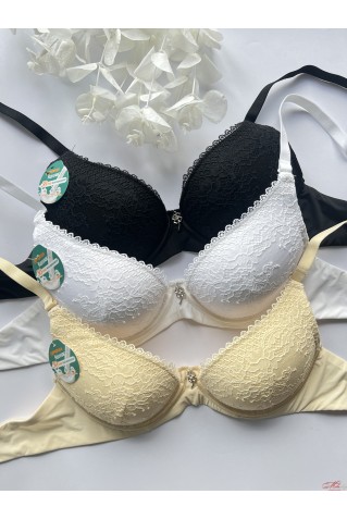 Бюстгальтер кружевной с небольшим пуш-ап DuoDuo KeKe 8009